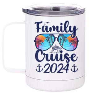 Family Cruise 2024 Family Vacation Matching Family 12 oz Stainless Steel Tumbler Cup