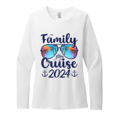 Family Cruise 2024 Family Vacation Matching Family Womens CVC Long Sleeve Shirt