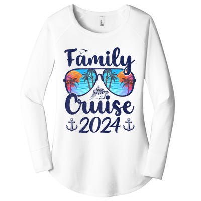 Family Cruise 2024 Family Vacation Matching Family Women's Perfect Tri Tunic Long Sleeve Shirt