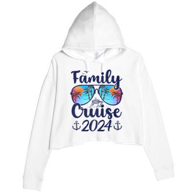 Family Cruise 2024 Family Vacation Matching Family Crop Fleece Hoodie