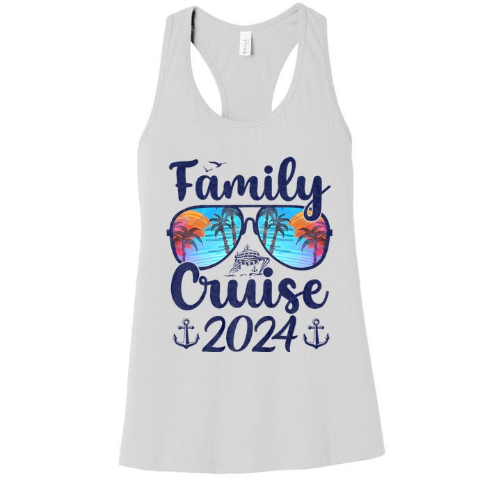 Family Cruise 2024 Family Vacation Matching Family Women's Racerback Tank