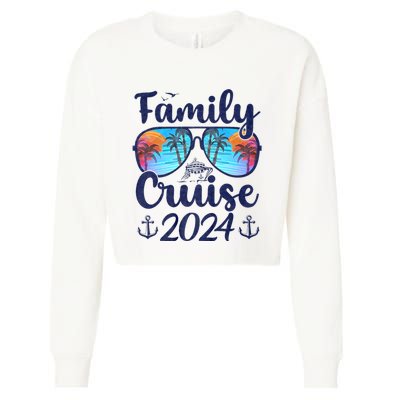 Family Cruise 2024 Family Vacation Matching Family Cropped Pullover Crew