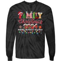 Family Christmas 2024 Matching Squad Santa Elf Funny Xmas Tie-Dye Long Sleeve Shirt