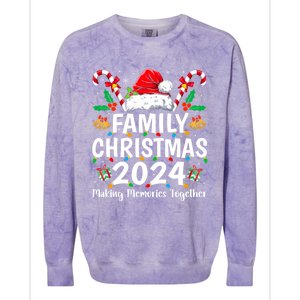 Family Christmas 2024 Matching Squad Santa Elf Funny Xmas Colorblast Crewneck Sweatshirt