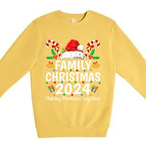 Family Christmas 2024 Matching Squad Santa Elf Funny Xmas Premium Crewneck Sweatshirt