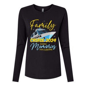 Family Cruise 2024 Sailing Cruising Vacation 2024 Family Vacation Womens Cotton Relaxed Long Sleeve T-Shirt