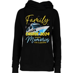 Family Cruise 2024 Sailing Cruising Vacation 2024 Family Vacation Womens Funnel Neck Pullover Hood