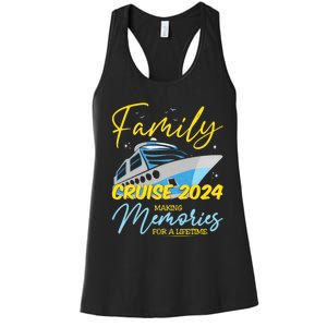 Family Cruise 2024 Sailing Cruising Vacation 2024 Family Vacation Women's Racerback Tank