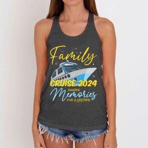 Family Cruise 2024 Sailing Cruising Vacation 2024 Family Vacation Women's Knotted Racerback Tank