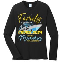 Family Cruise 2024 Sailing Cruising Vacation 2024 Family Vacation Ladies Long Sleeve Shirt