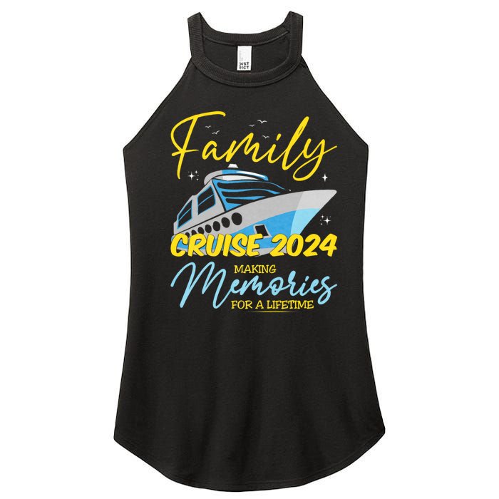 Family Cruise 2024 Sailing Cruising Vacation 2024 Family Vacation Women's Perfect Tri Rocker Tank