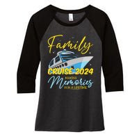 Family Cruise 2024 Sailing Cruising Vacation 2024 Family Vacation Women's Tri-Blend 3/4-Sleeve Raglan Shirt