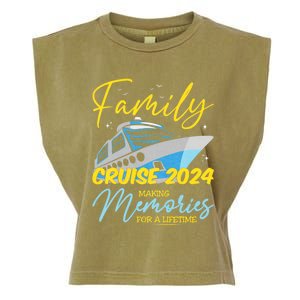 Family Cruise 2024 Sailing Cruising Vacation 2024 Family Vacation Garment-Dyed Women's Muscle Tee