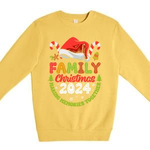 Family Christmas 2024 Matching Outfit Xmas Squad Santa Premium Crewneck Sweatshirt