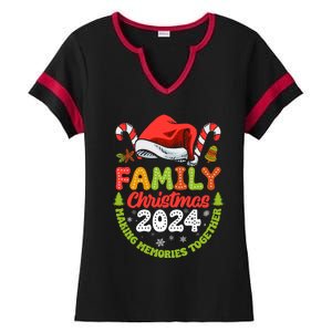 Family Christmas 2024 Matching Outfit Xmas Squad Santa Ladies Halftime Notch Neck Tee