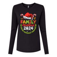 Family Christmas 2024 Matching Outfit Xmas Squad Santa Womens Cotton Relaxed Long Sleeve T-Shirt