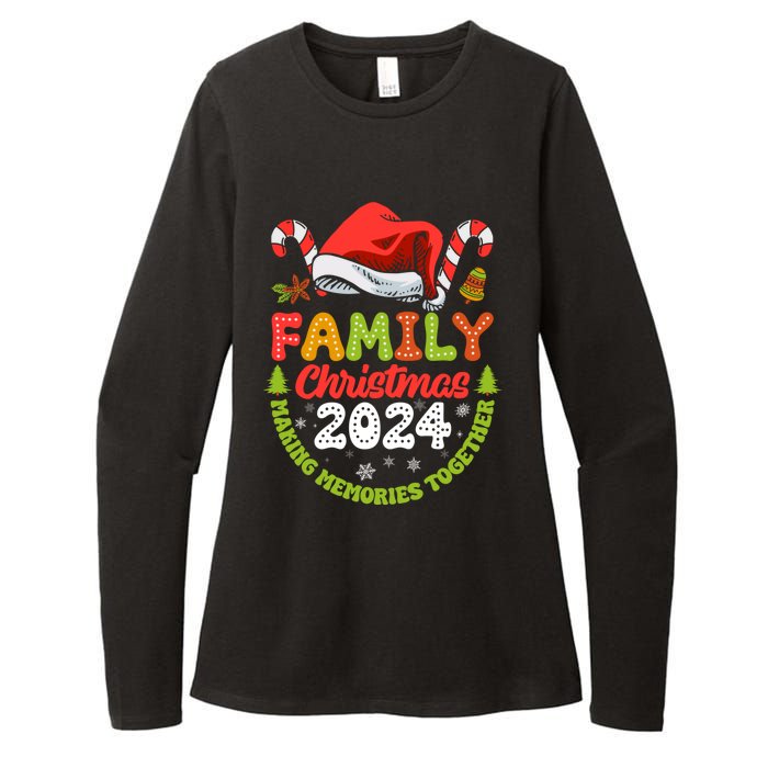 Family Christmas 2024 Matching Outfit Xmas Squad Santa Womens CVC Long Sleeve Shirt