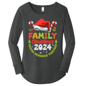 Family Christmas 2024 Matching Outfit Xmas Squad Santa Women's Perfect Tri Tunic Long Sleeve Shirt