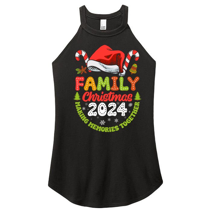 Family Christmas 2024 Matching Outfit Xmas Squad Santa Women's Perfect Tri Rocker Tank