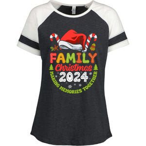 Family Christmas 2024 Matching Outfit Xmas Squad Santa Enza Ladies Jersey Colorblock Tee