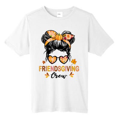 Friendsgiving Crew 2024 Thanksgiving Fall Autumn Messy Bun Tall Fusion ChromaSoft Performance T-Shirt