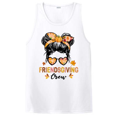 Friendsgiving Crew 2024 Thanksgiving Fall Autumn Messy Bun PosiCharge Competitor Tank