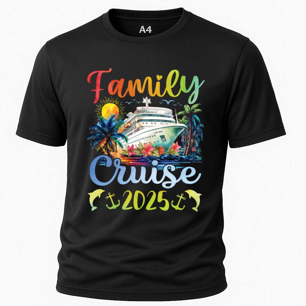 Family Cruise 2025 Family Matching Group Vacation Summer Cute Gift Cooling Performance Crew T-Shirt