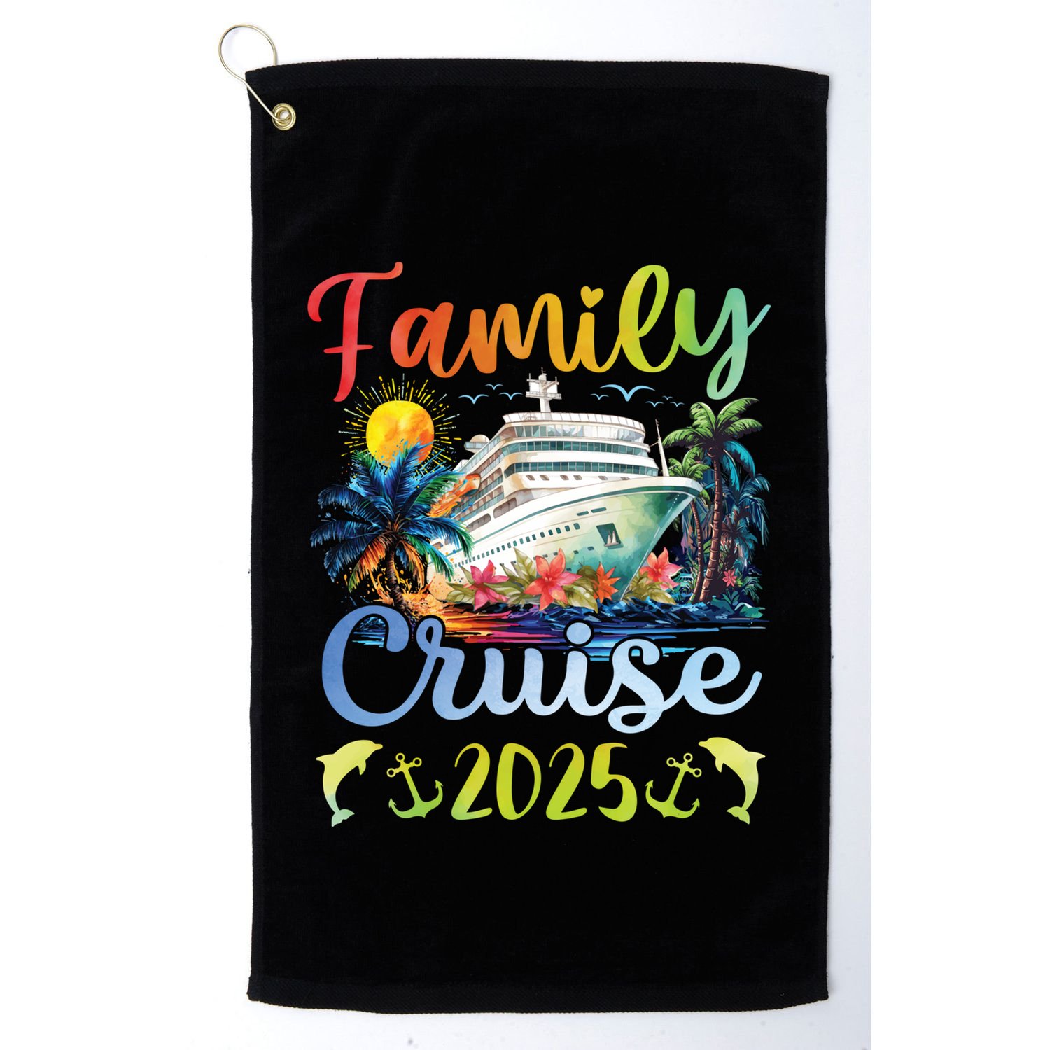 Family Cruise 2025 Family Matching Group Vacation Summer Cute Gift Golf Towel