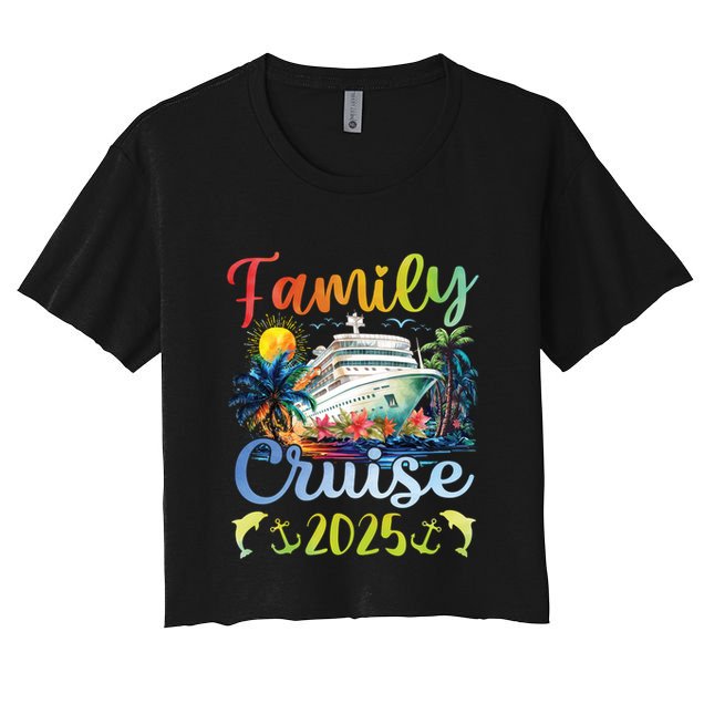 Family Cruise 2025 Family Matching Group Vacation Summer Cute Gift Crop Top