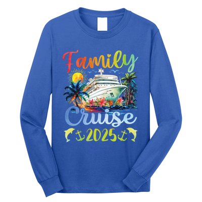 Family Cruise 2025 Family Matching Group Vacation Summer Cute Gift Long Sleeve Shirt