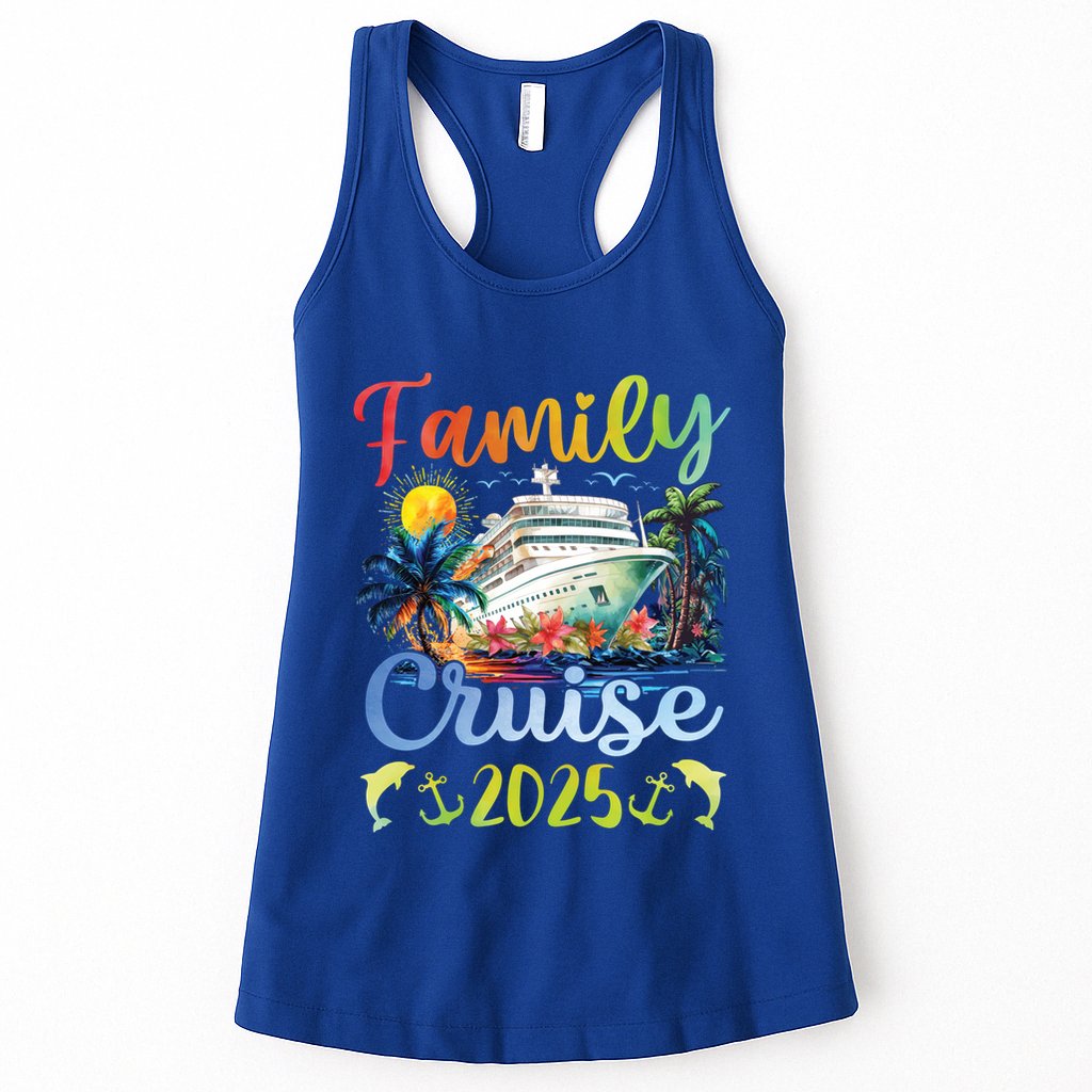 Family Cruise 2025 Family Matching Group Vacation Summer Cute Gift Womens Tank Top