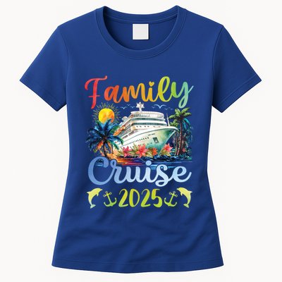 Family Cruise 2025 Family Matching Group Vacation Summer Cute Gift Womens T-Shirt