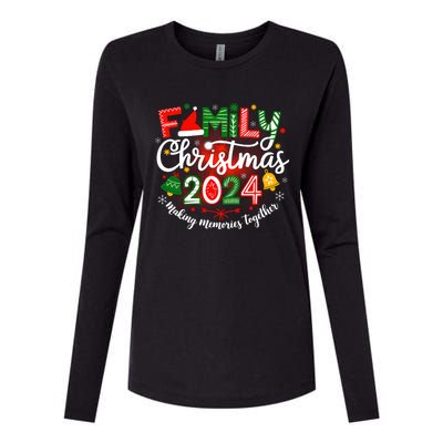 Family Christmas 2024 Matching Squad Santa Elf Funny Xmas Womens Cotton Relaxed Long Sleeve T-Shirt