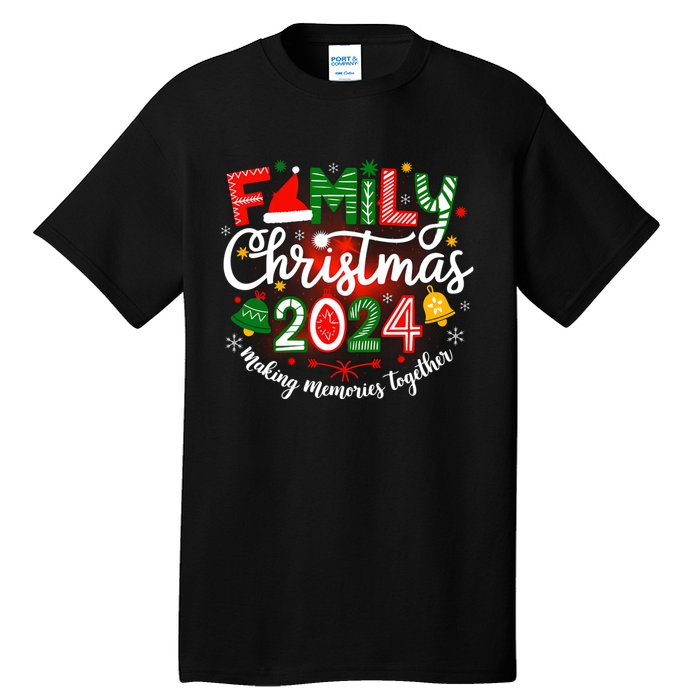 Family Christmas 2024 Matching Squad Santa Elf Funny Xmas Tall T-Shirt