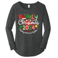 Family Christmas 2024 Matching Squad Santa Elf Funny Xmas Women's Perfect Tri Tunic Long Sleeve Shirt