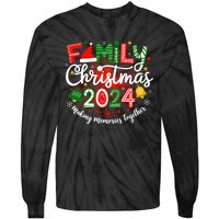 Family Christmas 2024 Matching Squad Santa Elf Funny Xmas Tie-Dye Long Sleeve Shirt