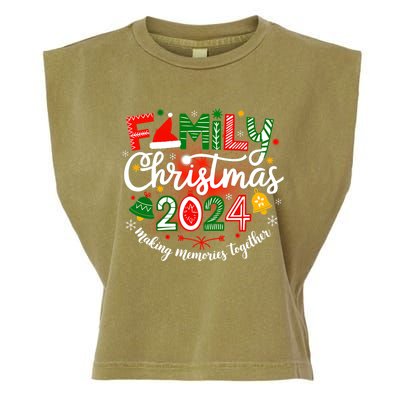 Family Christmas 2024 Matching Squad Santa Elf Funny Xmas Garment-Dyed Women's Muscle Tee