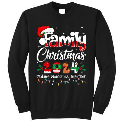 Family Christmas 2024 Matching Outfit Xmas Squad Santa Tall Sweatshirt