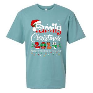 Family Christmas 2024 Matching Outfit Xmas Squad Santa Sueded Cloud Jersey T-Shirt