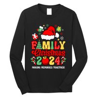 Family Christmas 2024 Matching Squad Santa Funny Xmas Long Sleeve Shirt