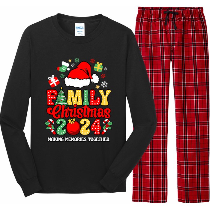 Family Christmas 2024 Matching Squad Santa Funny Xmas Long Sleeve Pajama Set