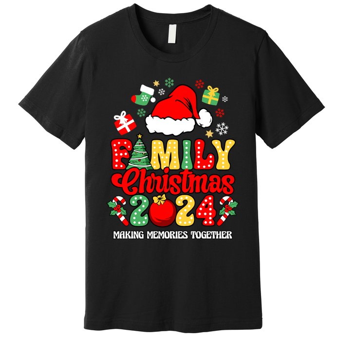 Family Christmas 2024 Matching Squad Santa Funny Xmas Premium T-Shirt