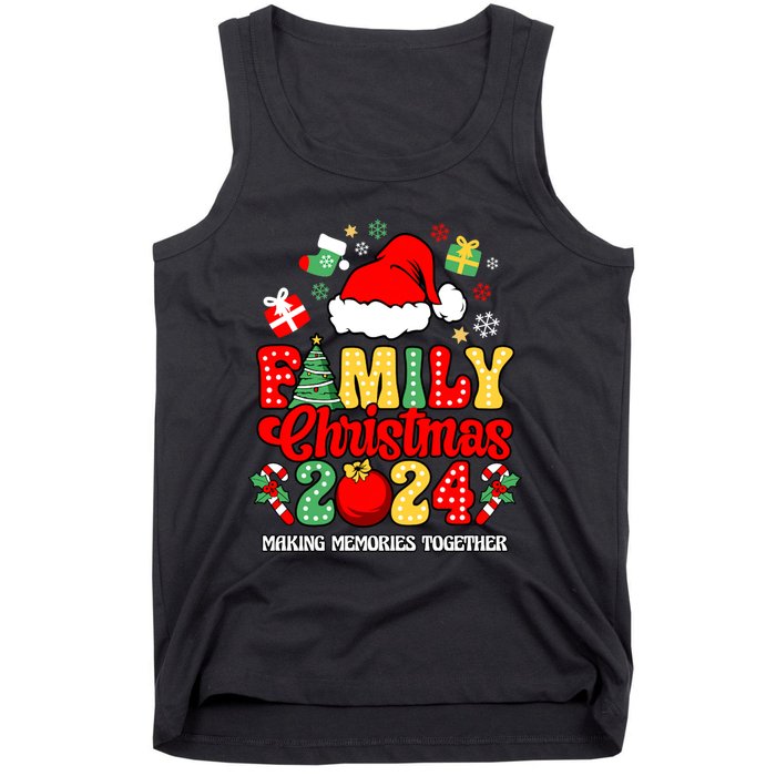 Family Christmas 2024 Matching Squad Santa Funny Xmas Tank Top