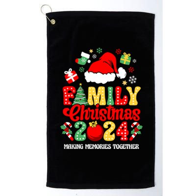 Family Christmas 2024 Matching Squad Santa Funny Xmas Platinum Collection Golf Towel