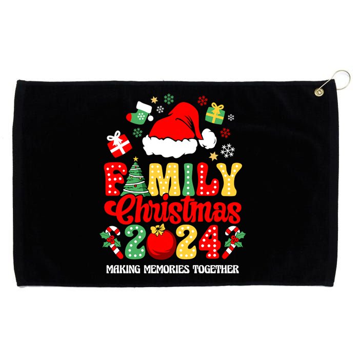 Family Christmas 2024 Matching Squad Santa Funny Xmas Grommeted Golf Towel