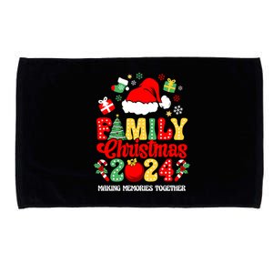 Family Christmas 2024 Matching Squad Santa Funny Xmas Microfiber Hand Towel