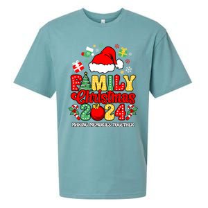 Family Christmas 2024 Matching Squad Santa Funny Xmas Sueded Cloud Jersey T-Shirt