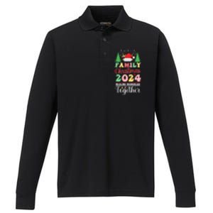 Family Christmas 2024 Making Memories Matching Christmas Performance Long Sleeve Polo