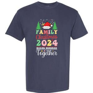 Family Christmas 2024 Making Memories Matching Christmas Garment-Dyed Heavyweight T-Shirt