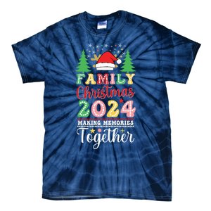 Family Christmas 2024 Making Memories Matching Christmas Tie-Dye T-Shirt